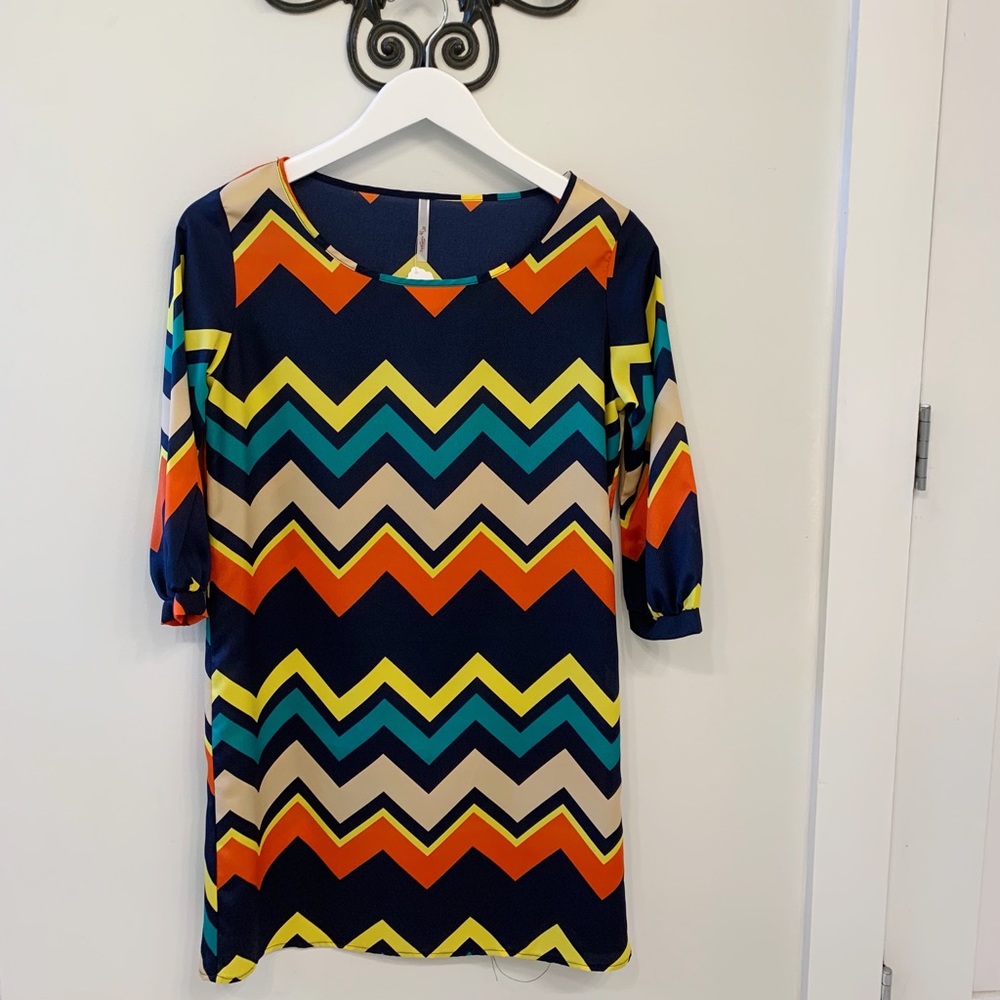 Chevron Shift Dress